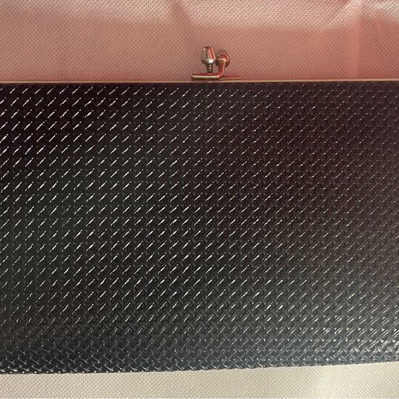 Vintage, pinch closure, black, clutch - Picture 3 of 3